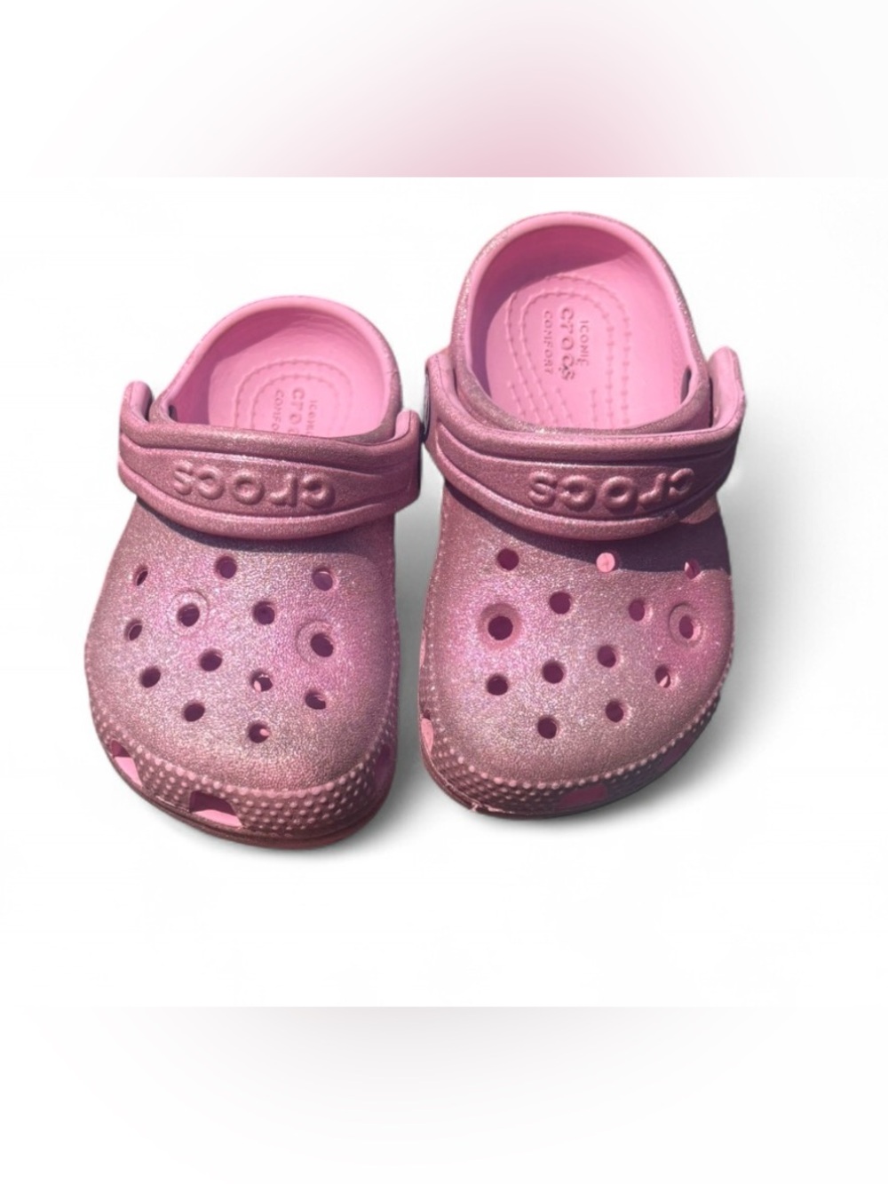TODDLER GLITTER CROCS